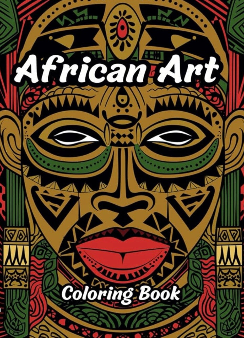 African Art Adult Coloring: Book 1 (African Coloring Books)