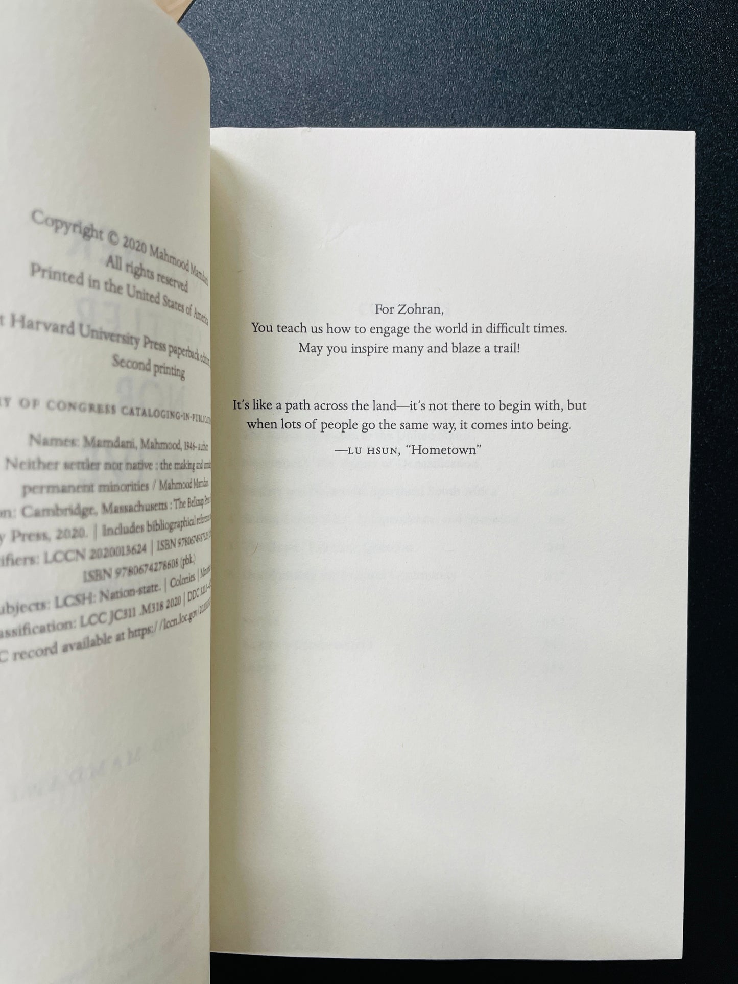Neither Settler nor Native: The Making and Unmaking of Permanent Minorities