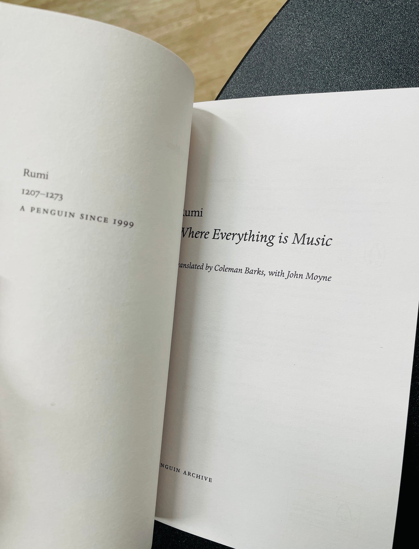 Where Everything is Music by Rumi
