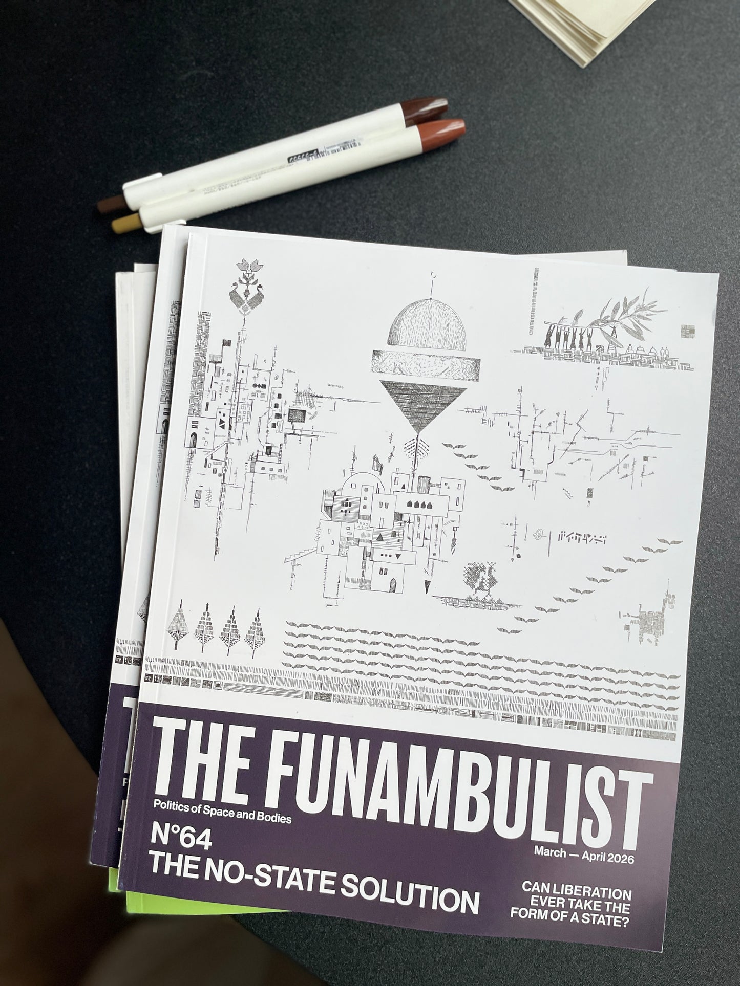 The Funambulist (Issues 64- The No-State Solution) Magazines