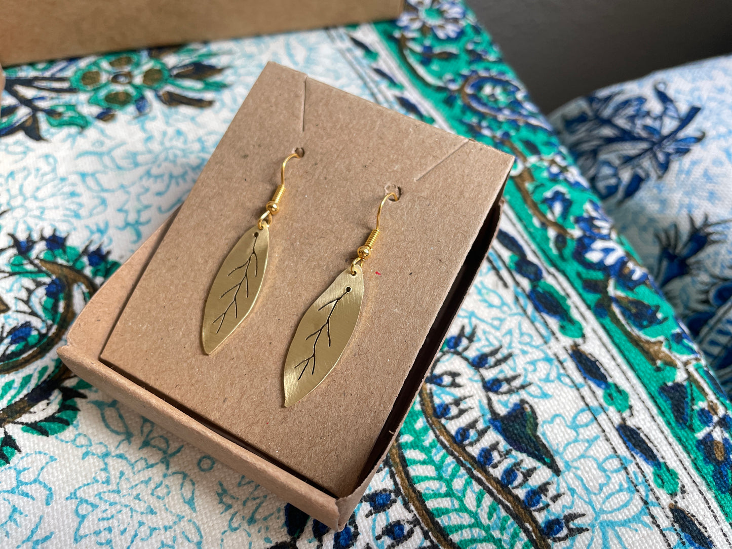 Earrings (Olive Leaf)