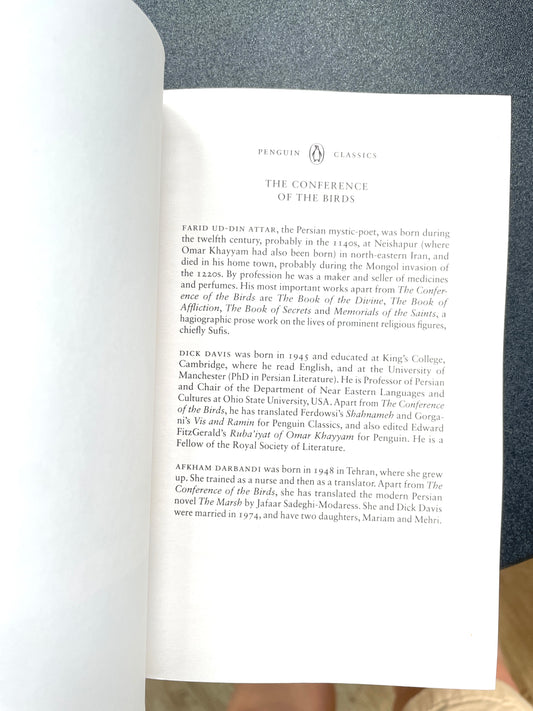 The Conference of the Birds (Penguin Classics)