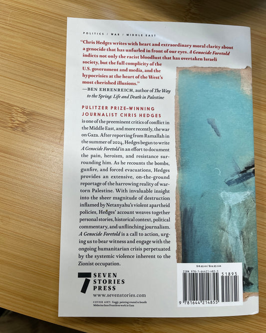 A Genocide Foretold: Reporting on Survival and Resistance in Occupied Palestine